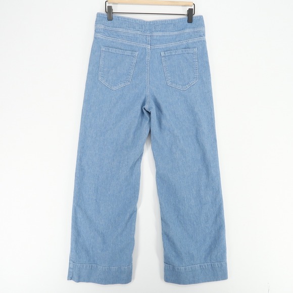 Pilcro Anthropologie Jeans Womens 30 Blue Wide Leg Denim High Rise Trouser - Picture 2 of 10